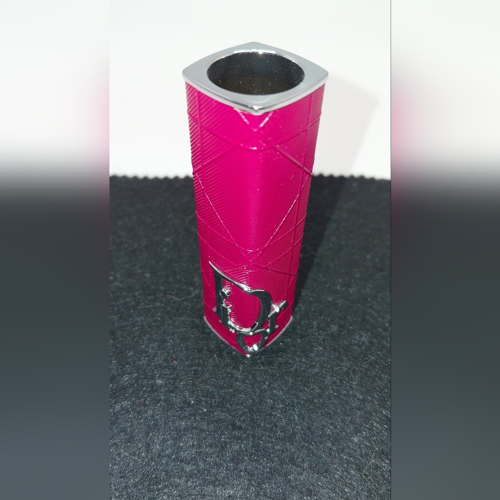 New! Dior Red Silver Lipstick Holder Case For Dior Addict Lipstick
